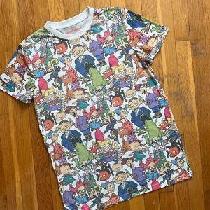 Nickelodeon Cakeworthy Rugrats Graphic Print Cotton Blend T-shirt Top Medium